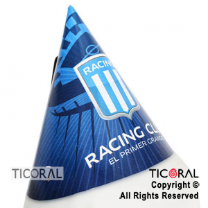 RACING GORRO FELIZ CUMPLE x 10